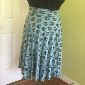 Soft teal ladybug skirt by Effie’s Heart